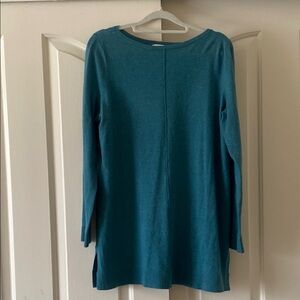 J.JILL Teal Long Sleeve Sweater. Size S